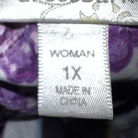 Dressbarn Paisley Roll Neck Blouse - Picture 7 of 9